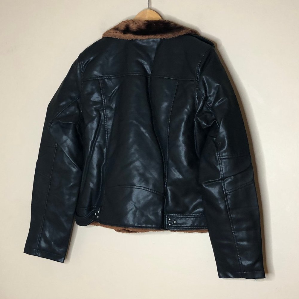 Blank Nyc Dreamers Fur & Faux Leather Moto Jacket - Picture 8 of 16
